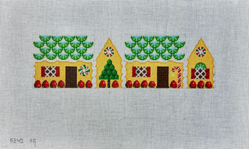 Lime Slices & Strawberries, 3D Gingerbread House (Trunk Show)