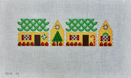 Lime Slices & Strawberries, 3D Gingerbread House (Trunk Show)