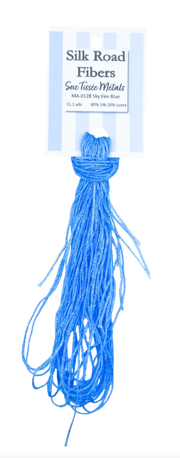 Soie Tissée Metals MA0128 Sky Fire Blue
