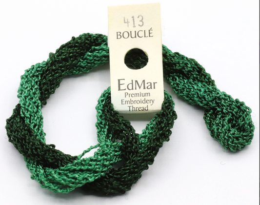 Bouclè 413 Dark to Medium Moss Green