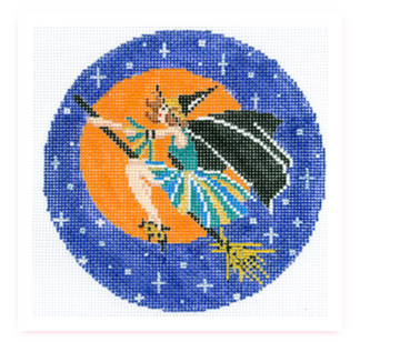 Witch on a Broom Round