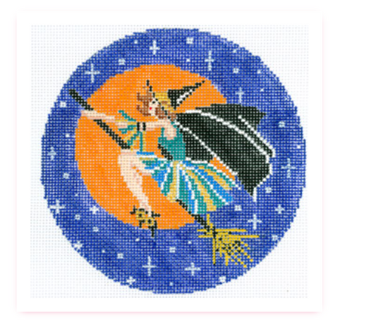 Witch on a Broom Round