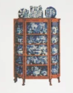 Curio Cabinet Flow Blue