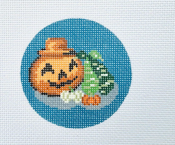 Terracotta Pumpkin with Gourds