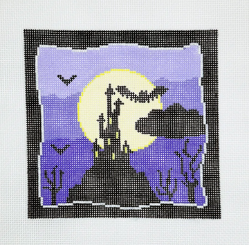 Spooky Square: Purple Haunted House