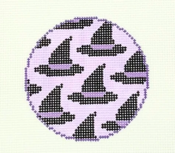 Witch Hat Purple Round