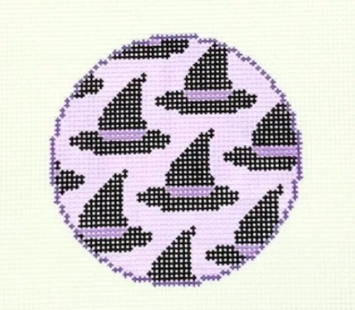 Witch Hat Purple Round