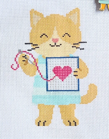 Nellie the Needlepoint Kitty