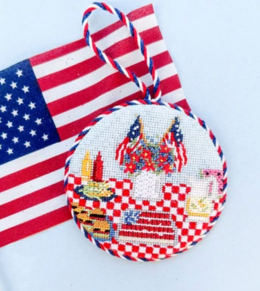 Patriotic Picnic Table with Stitch Guide