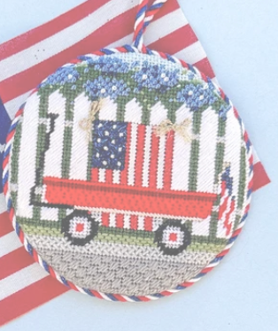 Patriotic Wagon with Stitch Guide