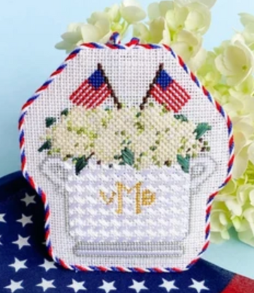 Patriotic Floral Arrangement with Stitch Guide