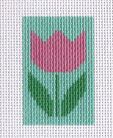 Tulip on Green Rectangle
