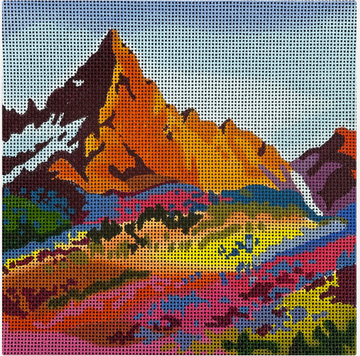 Colorful Mountain Landscape