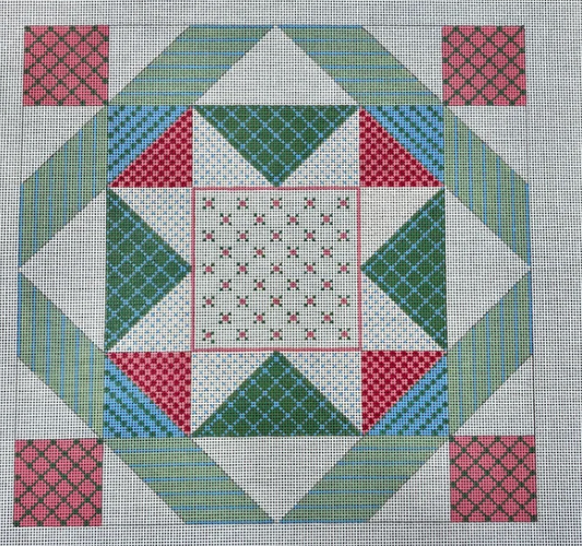 Patchwork Star, 14" Quilt
