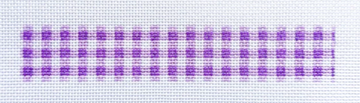 Large Gingham Key Fob Purple (PL)
