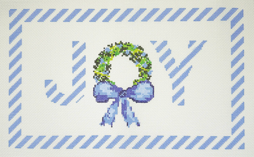 Joy Blue Peppermint Pillow