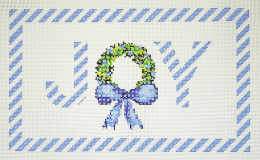 Joy Blue Peppermint Pillow