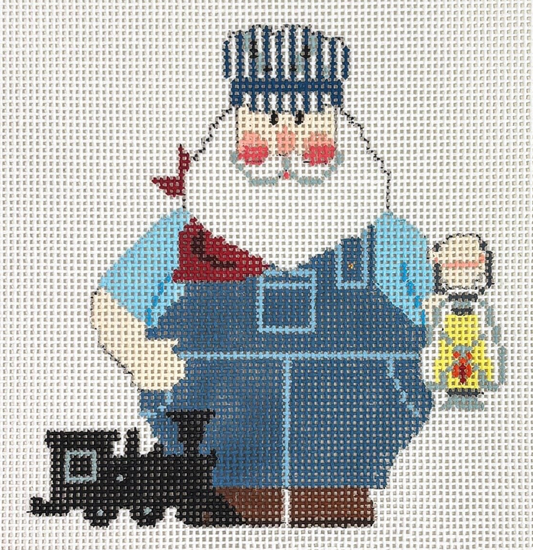 Train Engineer Santa
