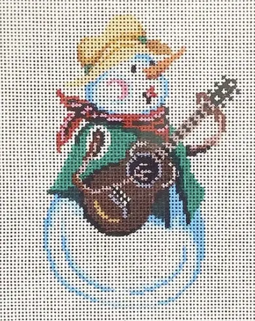 Snowman with Guitar