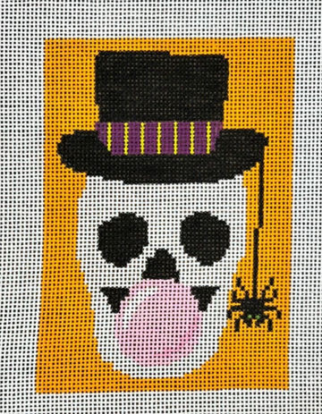 Bubble Gum Skull Orange