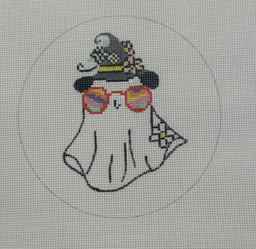 Ghost with Rainbow Glasses