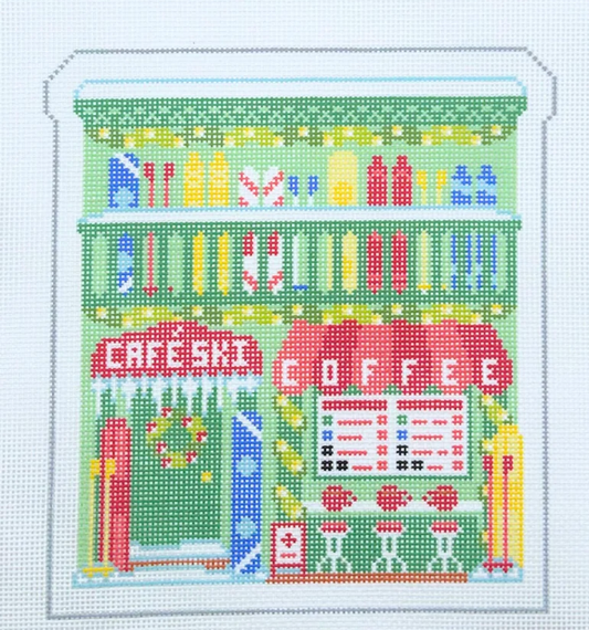 Ski Coffee Shop Christmas Village (LL)