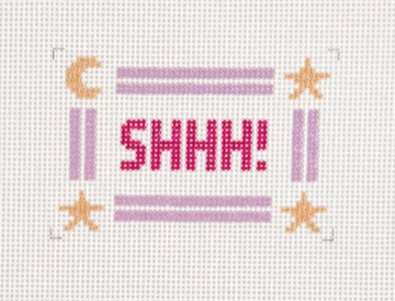 SHHH Mini Sign Purple
