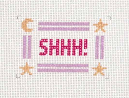 SHHH Mini Sign Purple
