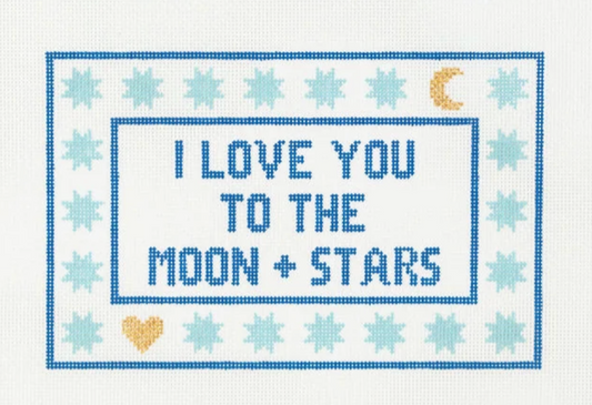 I Love You to the Moon and Stars Blue