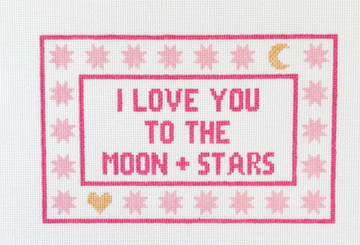 I Love You to the Moon and Stars Pink