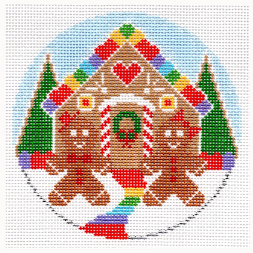 Rainbow Candy Gingerbread House