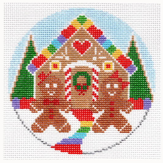 Rainbow Candy Gingerbread House