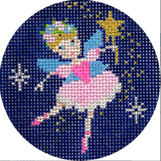 Sugar Plum Fairy on Navy Round