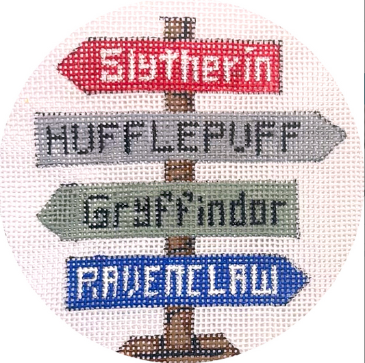Harry Potter Houses Sign Round