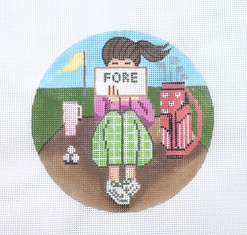 Stitching Girl Golf Round