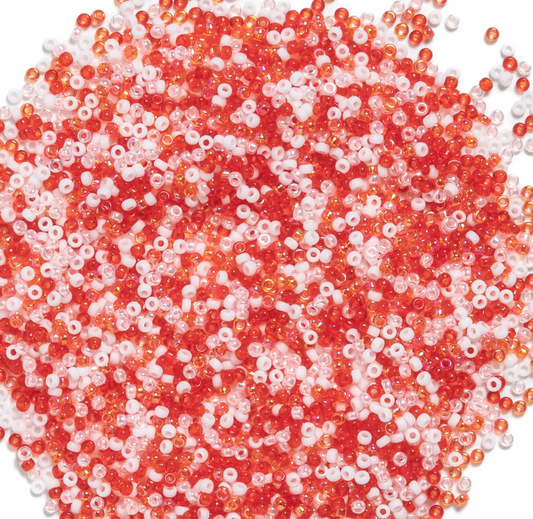 Strawberries & Cream - Miyuki Seed Beads
