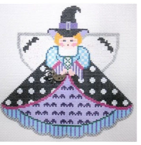 Purple Gone Batty Witch Angel Debbie Woodard