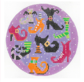 Nine Colorful Witch Boots