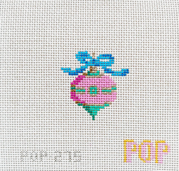 Mini Retro Ornament - Magenta and Teal