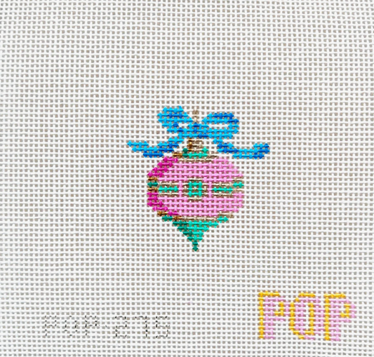 Mini Retro Ornament - Magenta and Teal
