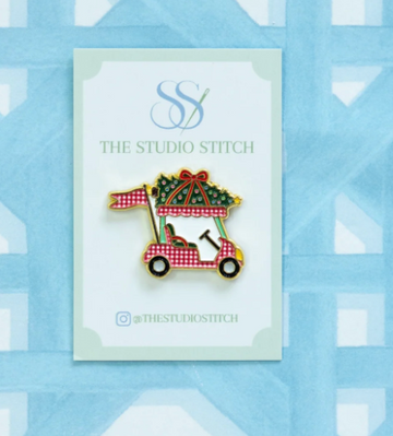 Christmas Golf Cart Needleminder