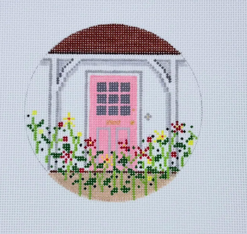 New England Spring Door with Stitch Guide