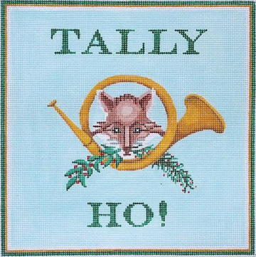 TALLY HO with Fox and Hunting Horn