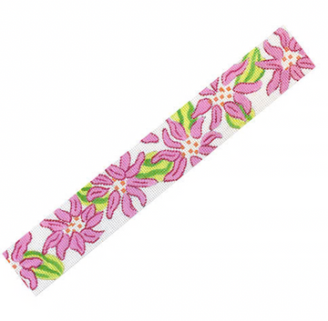 Belt - Lilly-inspired Dahlias - Hot Pinks & Limes on White (Trunk Show)
