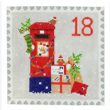 Advent Stamp #18 English Letter Box (Trunk Show)