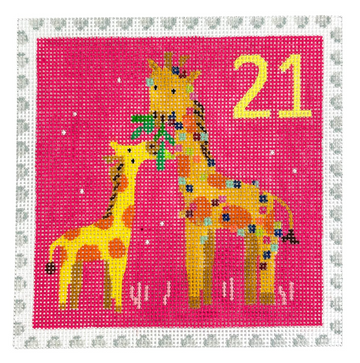 Advent Stamp #21 Giraffes (Trunk Show)