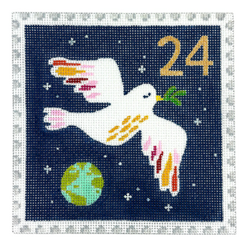 Advent Stamp #24 Peace on Earth Dove (Trunk Show)