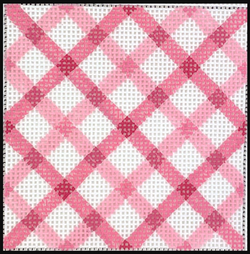 3" Square Insert - Double Criss Cross - Pinks (Trunk Show)