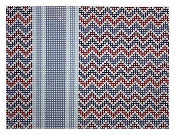 Bargello with Stripe Claret (Trunk Show)