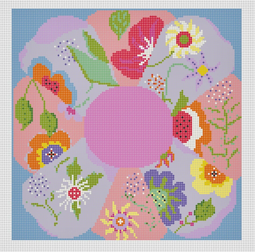 Big Big Flower Blue (Trunk Show)